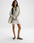 Semi Sheer Collared Dress - Marshmallow White