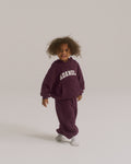 Mini Varsity Sweatpants - Dark Cherry