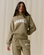 Varsity Loose Fit Hoodie - Pistachio Green