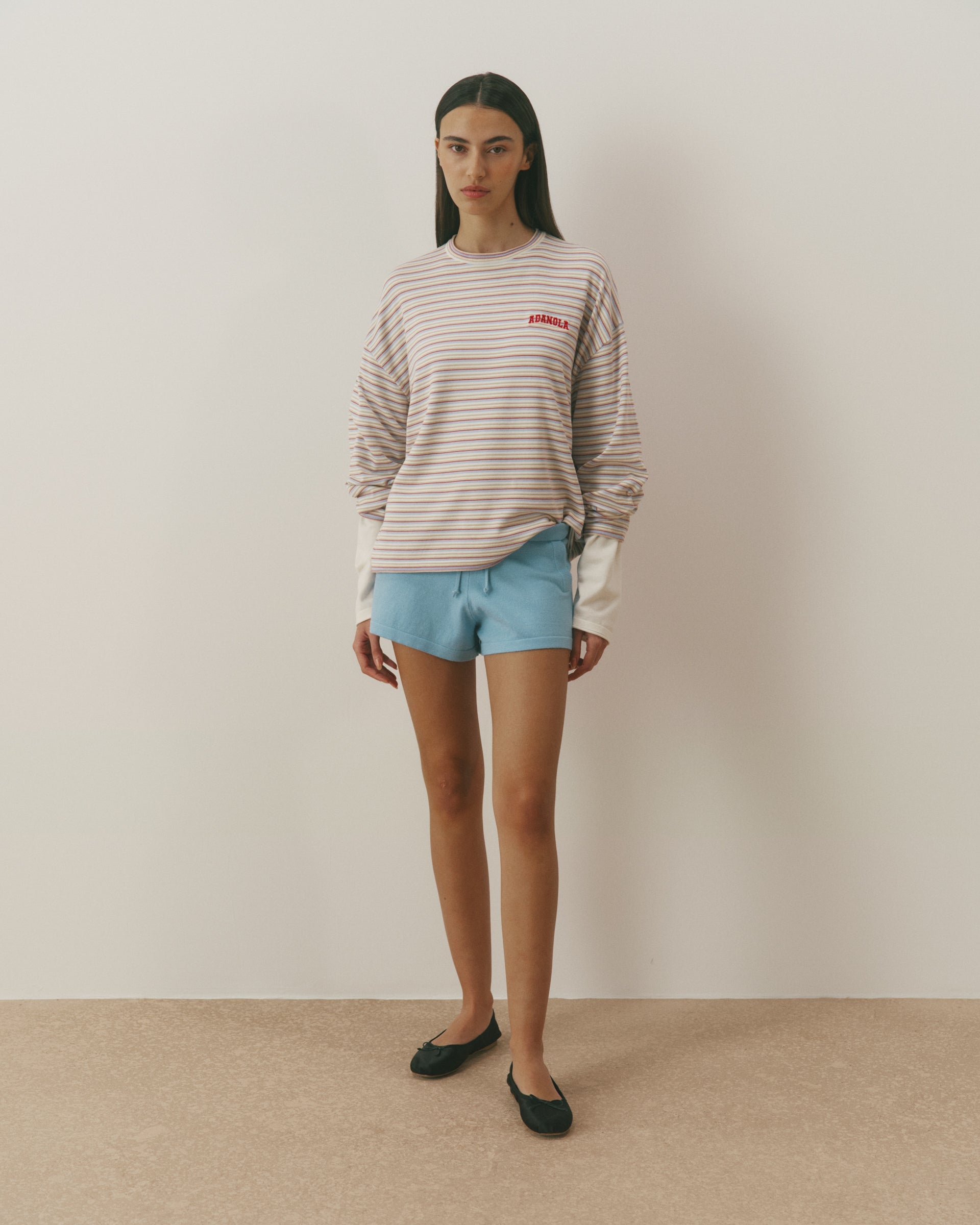 Knit Shorts - Breeze Blue