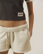 Contrast Detail Classic T-shirt - Coffee Bean/Marshmallow White