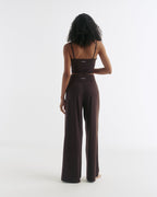 Wide Leg Yoga Pant - Coffee Bean