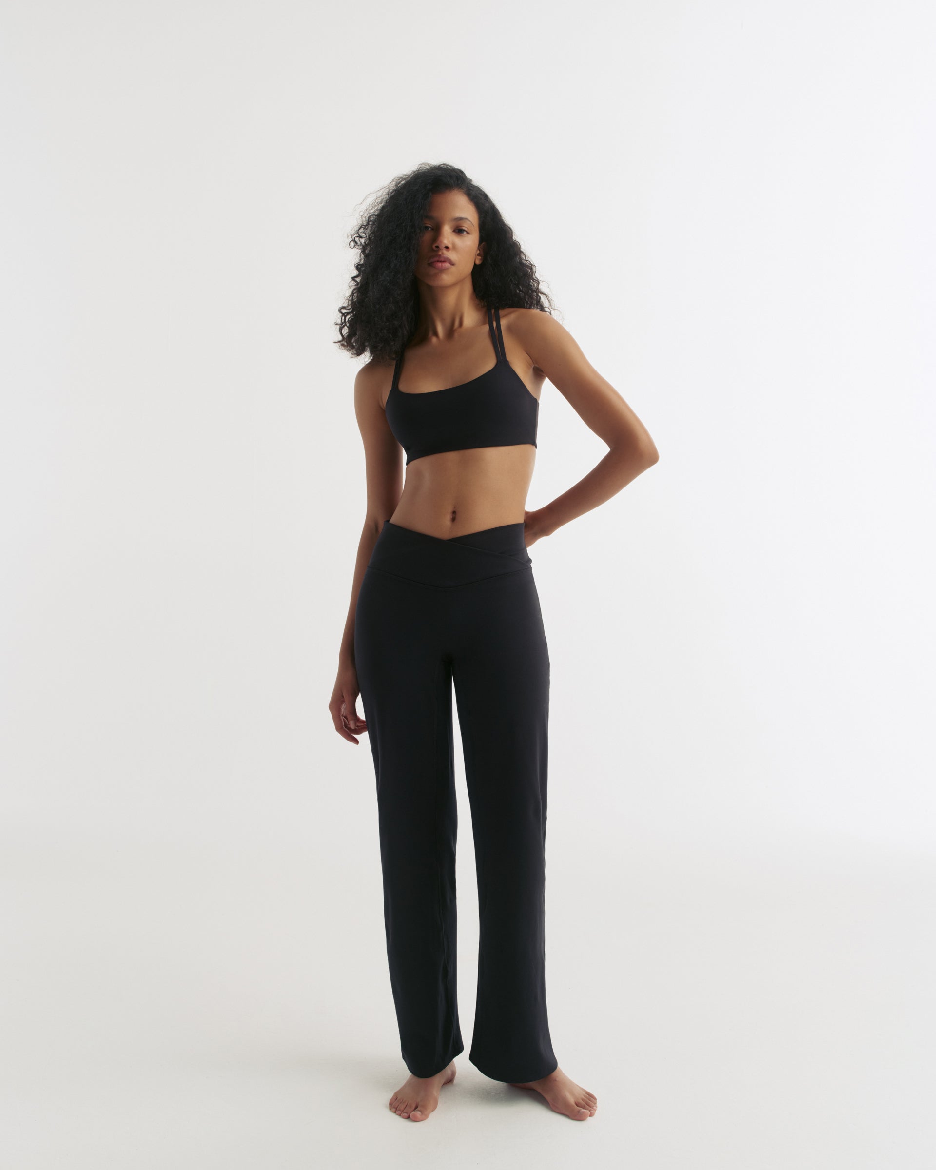 Wrap Yoga Pant - Black