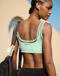 Terry Towelling Bralette - Mint Green