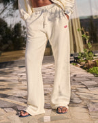 AS Reverse Loopback Straight Leg Sweatpants - Marshmallow White