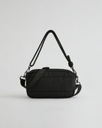 Small Branded Multi-Strap Bag - Black