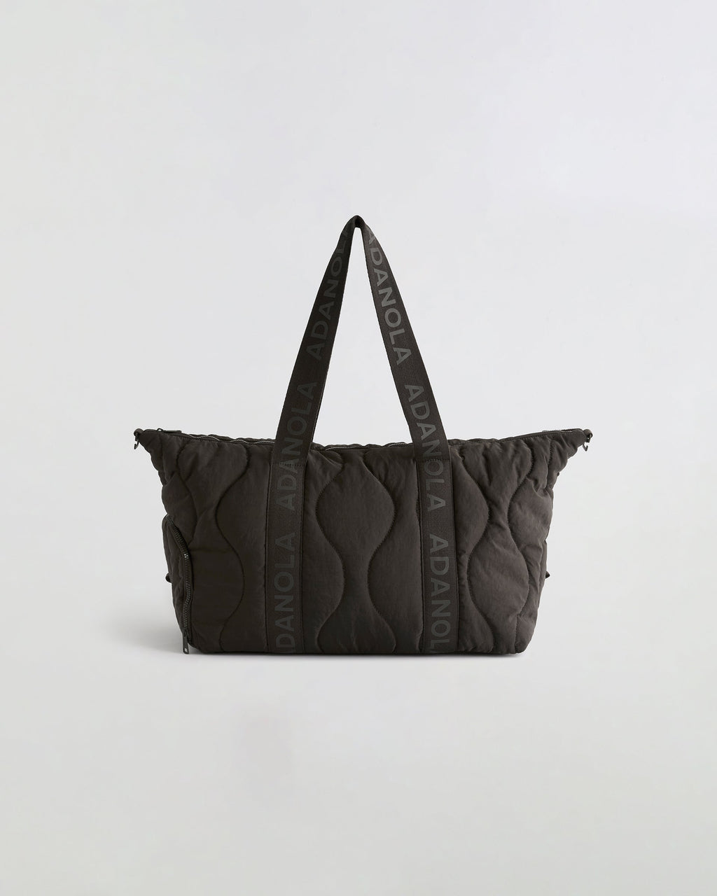 Quilted Nylon Duffle Bag - Coffee Bean