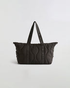 Quilted Nylon Duffle Bag - Coffee Bean
