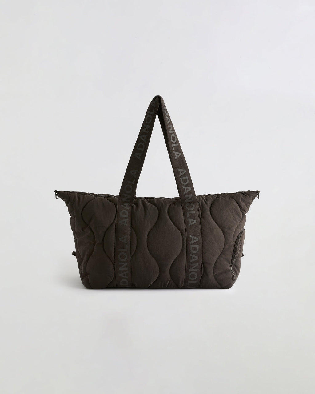 Quilted Nylon Duffle Bag - Coffee Bean