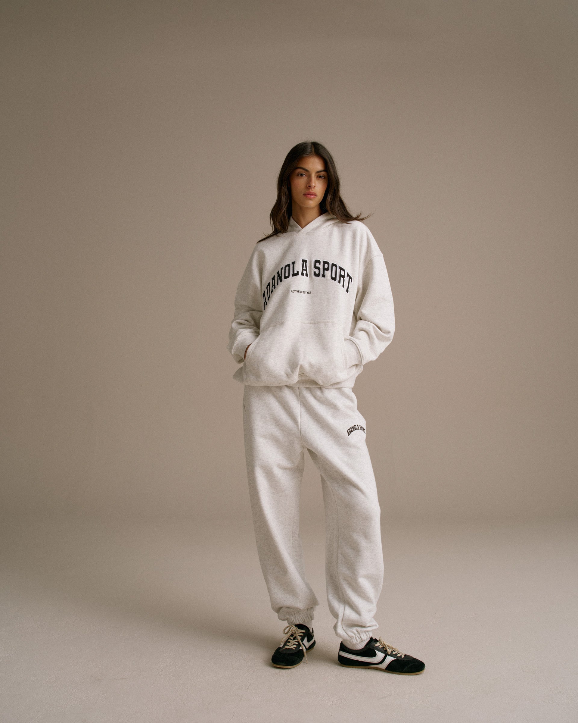 AS Oversized Hoodie - Light Grey Melange