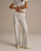 Cotton Yoga Pant - Grey Melange