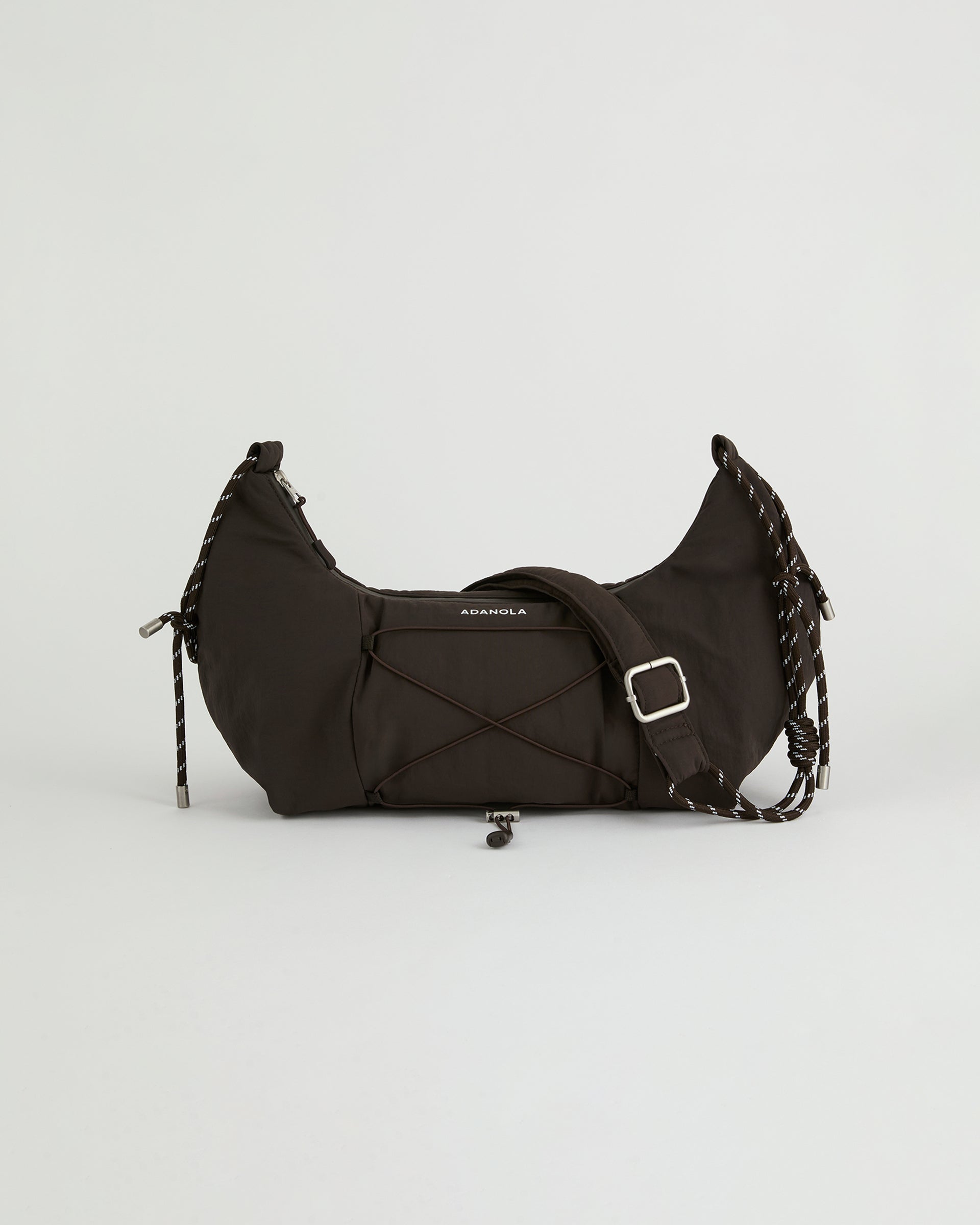 Large Rope Cross Body Bag - Coffee Bean