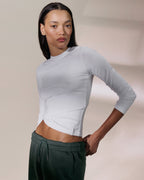 Soft Modal Long Sleeve Top - White