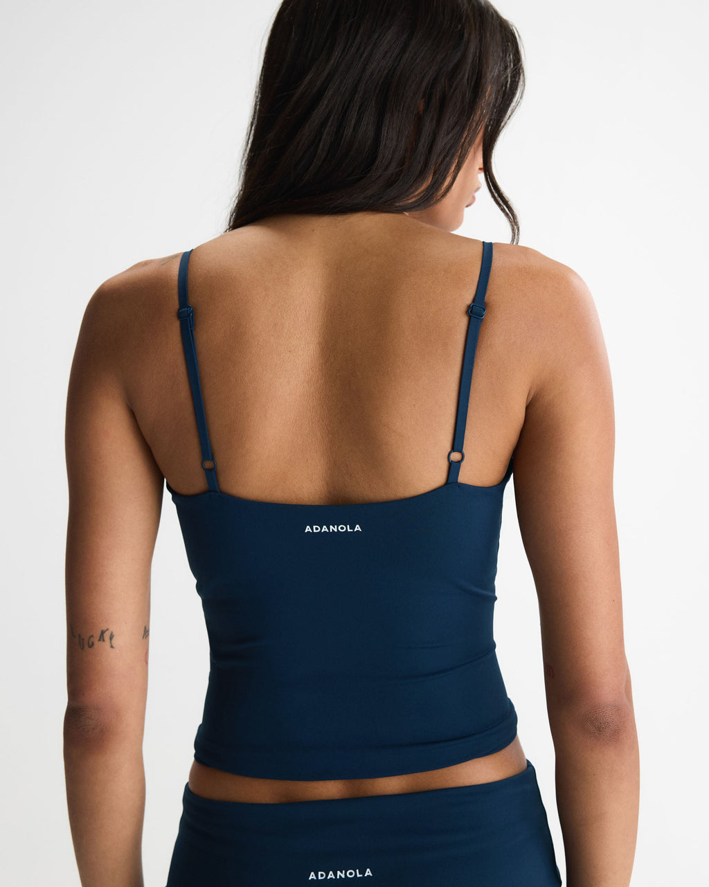 Skinny Strap Top - Navy Blue